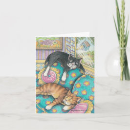 B & van T #5 de Nota van de Verjaardag Kaart