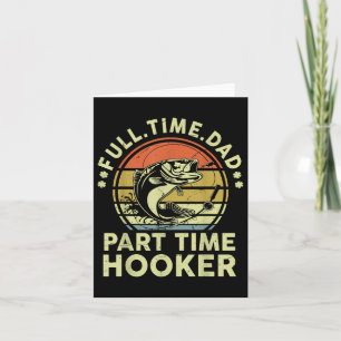 B Vis Parttime Volwassen Humor Grappige Vader Viss Kaart