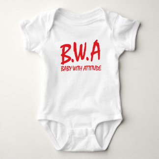 B.W.A. Baby met T-Shirt-ontwerp van hoogte Romper