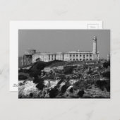 B&W Alcatraz Briefkaart (Voorkant / Achterkant)