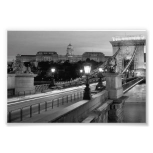 B&W Boedapest Foto Afdruk