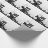 B&W Brooklyn Bridge Cadeaupapier (Hoek)