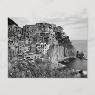 B&W Cinque Terre Briefkaart