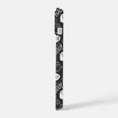 B&W Cute Doodle Halloween Motif (Côté gauche)