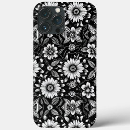B&W Daisy Dose iPhone 13 Pro Max Hoesje