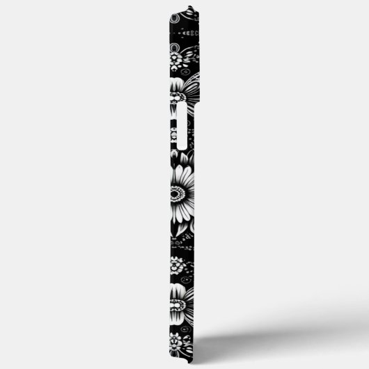 B&W Daisy Dose Case-Mate iPhone Case (Achterkant / Rechts)