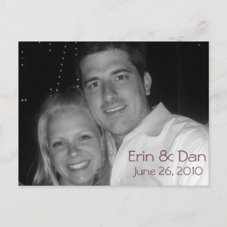 b&w fav aankondigingskaart