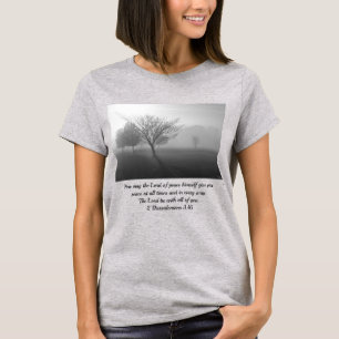 B&W Foggy Morning Sunrise T-Shirt