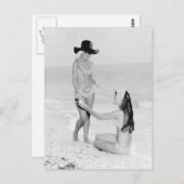 B&W Foto van Florida Bikini Girls Briefkaart (Voorkant / Achterkant)