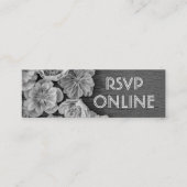 B & W Garden Hellebore Mini carte RSVP Web (Devant)