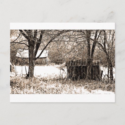 B&W-gebouwen Briefkaart (Voorkant)