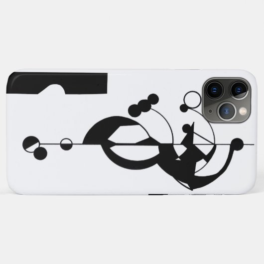 B&W Geo Design iPhone 11 Pro Max Coque (Dos (Horizontal))