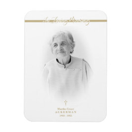 B&W Golden Photo Herdenking Service Beste Ones Magneet