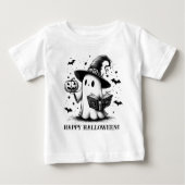 B & W Happy Halloween Ghost (Voorkant)