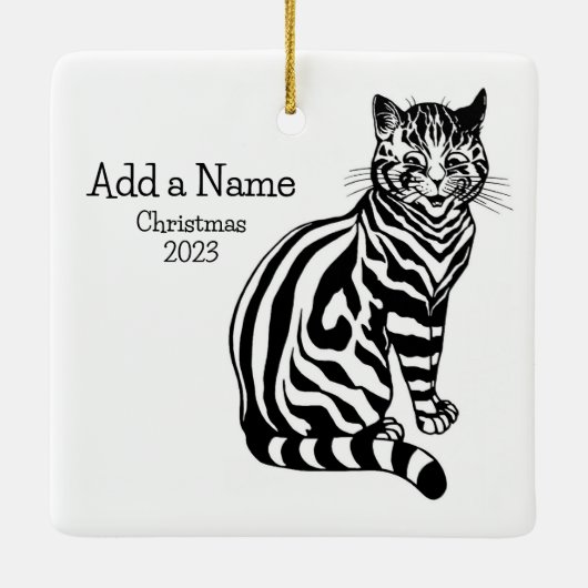 B&W Illustratie & Tekst 2 · Louis Wain · Ornament (Achterkant)