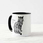 B&W Illustration & Texte 2 ・ Louis Wain ・ Mug (Devant gauche)