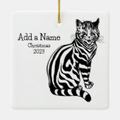 B&W Illustration & Texte 2 ・ Louis Wain ・ Ornement (Dos)