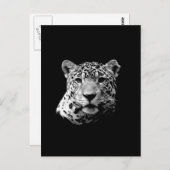 B&W Jaguar Briefkaart (Voorkant / Achterkant)