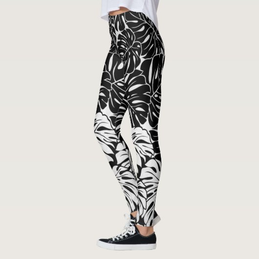B&W Leafy-Leggings Leggings (Links)