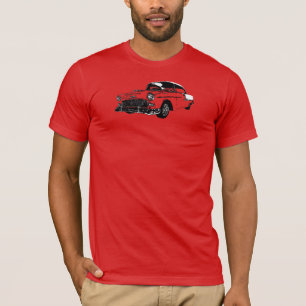 B&W line art. 55 Chevy t-shirt