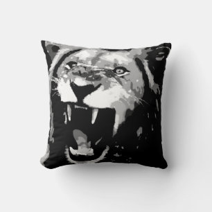 B&W Lion American MoJo Kussen