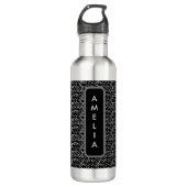 B&W Matrix design Bouteille d'eau inoxydable (Devant)