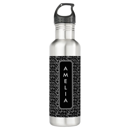 B&W Matrix design Bouteille d'eau inoxydable (Devant)
