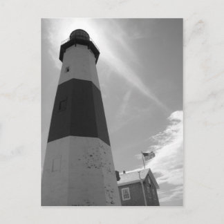 B&W - Montauk Lighthouse - Post Card Briefkaart