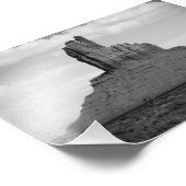 B&W Monument Valley 5 Foto Afdruk (Hoek)