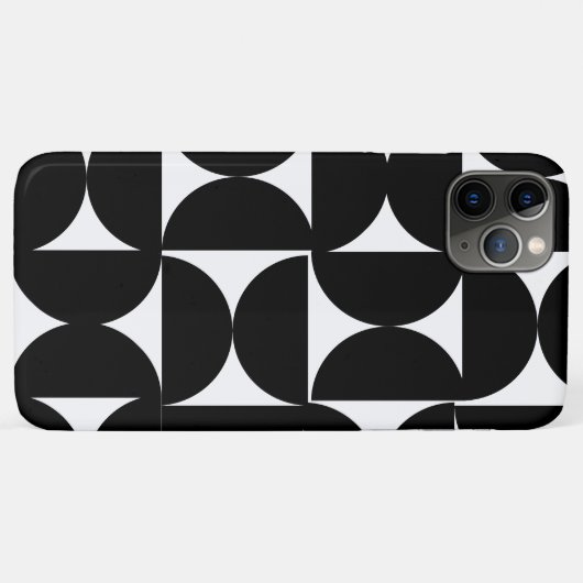 B&W mozaïek Case-Mate iPhone Case (Achterkant (horizontaal))