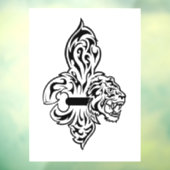 B&W ORIGINAL Fleur De Lis W/Mike Raamsticker (Vel 3)