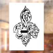 B&W ORIGINAL Fleur De Lis W/Mike Raamsticker (Vel 2)