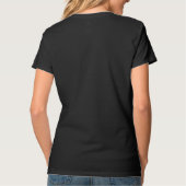 B&W Paarse harten die T-shirt slaan (Achterkant)