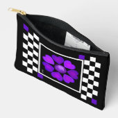 B&W paarse harten kloppen Etui (Open)