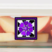 B&W Paarse harten kloppen Labels (Aangebracht)