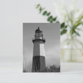 B&W - Phare de Montauk - Carte postale 2 (Debout devant)