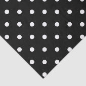 B&W-pokadots Tissuepapier (Detail)