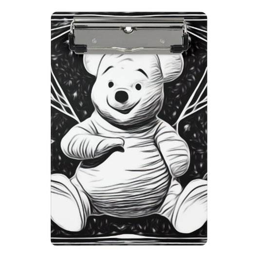 B&W Pooh Mini Klembord (Voorkant)
