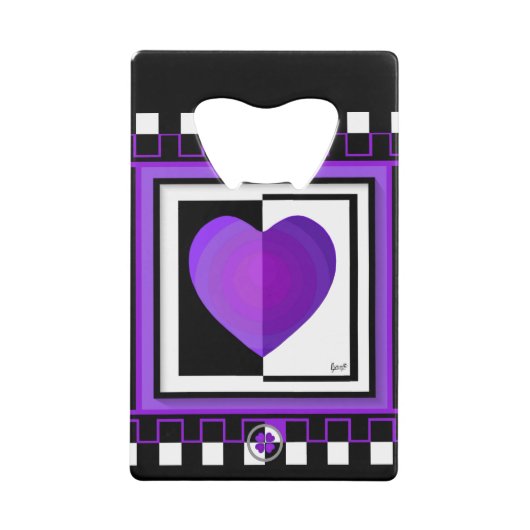 B&W Purple Hearts Beating (Devant)