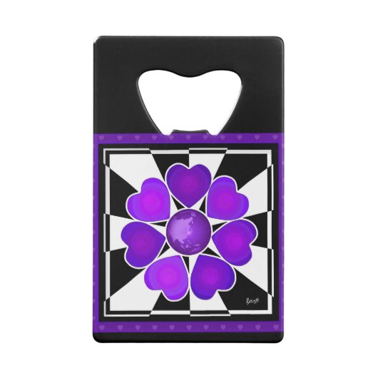 B&W Purple Hearts Beating (Dos)