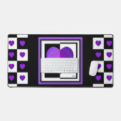 B&W Purple Hearts Beating (Clavier et souris)