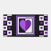 B&W Purple Hearts Beating (Recto)