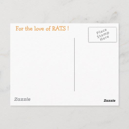 B&W RATS collage Carte postale (Dos)