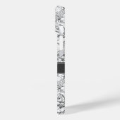 B&W-Roos voor ventilatortuin Case-Mate iPhone Case (Achterkant / Links)