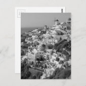 B&W Santorini 5 Briefkaart (Voorkant / Achterkant)