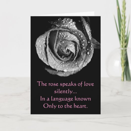 B&W s'est levé avec la carte de Saint-Valentin de (Devant)