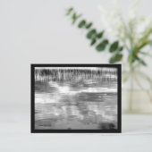 B&W Sky Reflection op Lake met het Briefkaart van  (Staand voorkant)