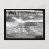 B&W Sky Reflection op Lake met het Briefkaart van  (Voorkant)
