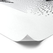 B&W Surreal Optical Illusion Abstract Tree Poster (Hoek)