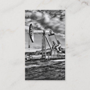 B/W Visitekaartje van de boorputpeereenheid voor o